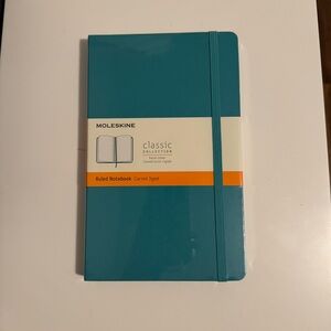 Moleskine Reef Blue Hard Cover Classic Ruled Notebook - Large NEW